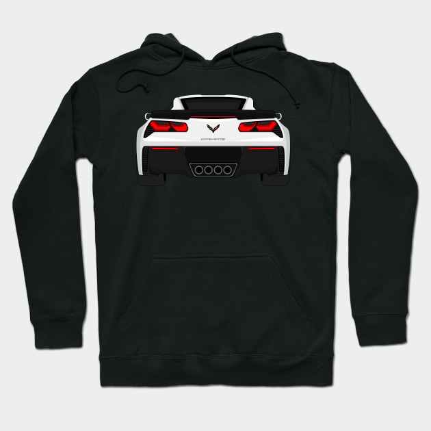 Z06 WHITE Hoodie by VENZ0LIC